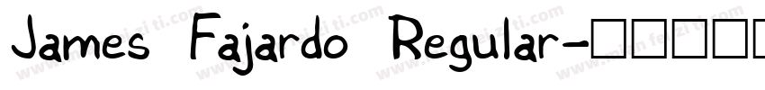 James Fajardo Regular字体转换